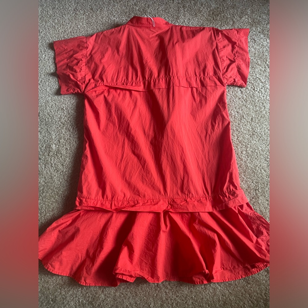 HUNTER BELL Women's Addison Dress in Vibrant Orange - Picture 12 of 15